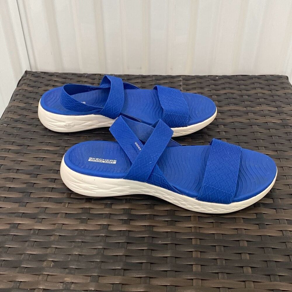 Sketchers, Goga, Matt sandals women’s size 10  - Picture 2 of 6